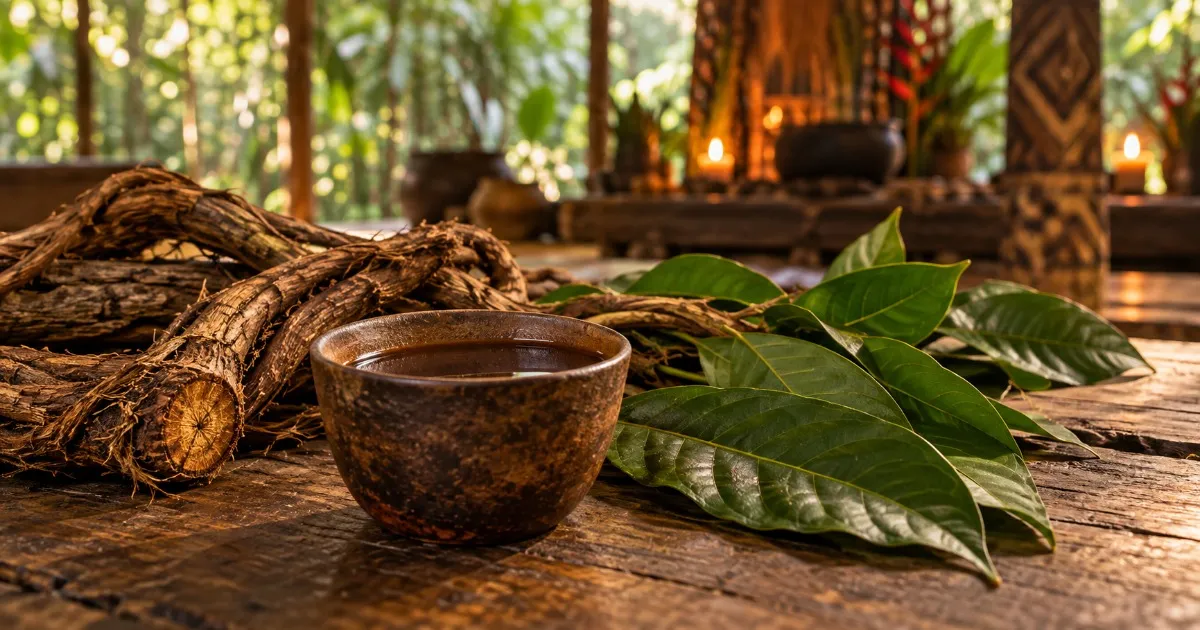 Ayahuasca: a medicina da floresta em sua origem, silêncio e presença.